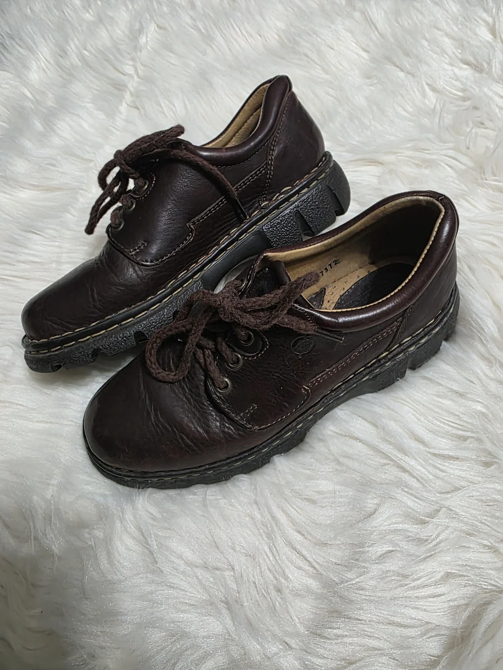 Men's Brown Leather Lace-Up Casual Shoes